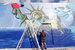 Художник Тео-Магма за работой в Wynwood Art District