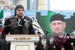 Лидер мотоклуба «Ночные волки» Александр Залдостанов (Хирург) выступил на митинге и передал Кадырову «нижайший поклон» «за честность и прямоту». Хирург призвал общество сплотиться вокруг президента России и отметил, что «придется еще повоевать за свободу против американской демократии» (цитата по «Грозный ТВ»)