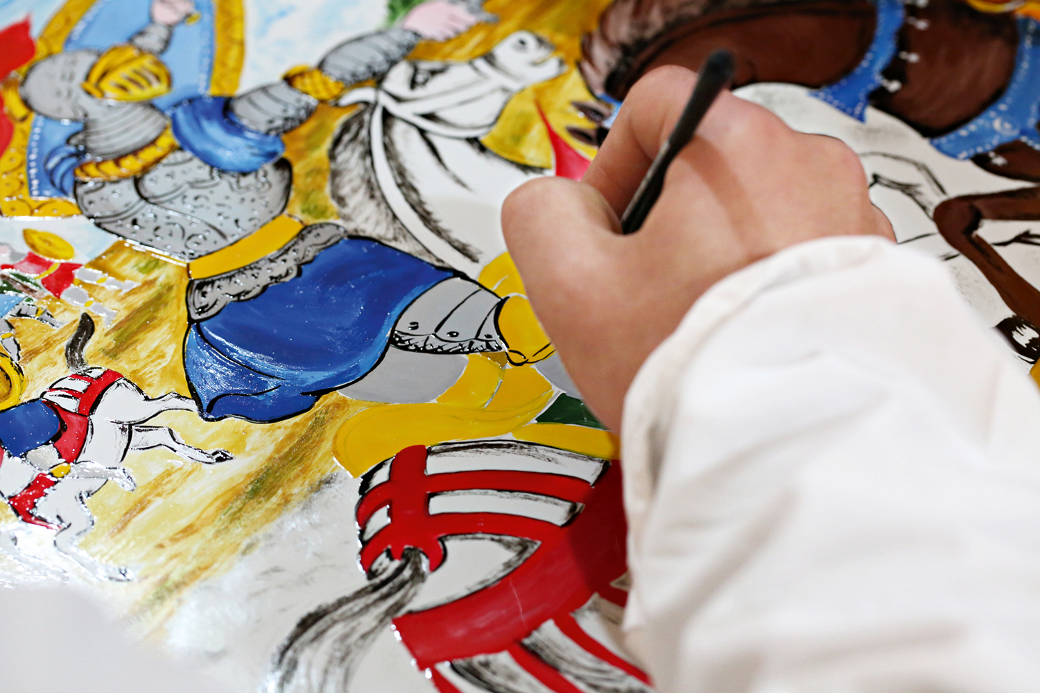 Процесс работы над  фасадом «дизайнерского» холодильника