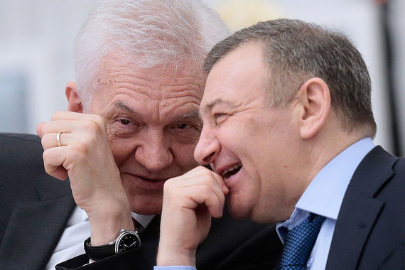 Бизнесмены под санкциями могут получить налоговые преференции (на фото слева направо Геннадий Тимченко и Аркадий Ротенберг)