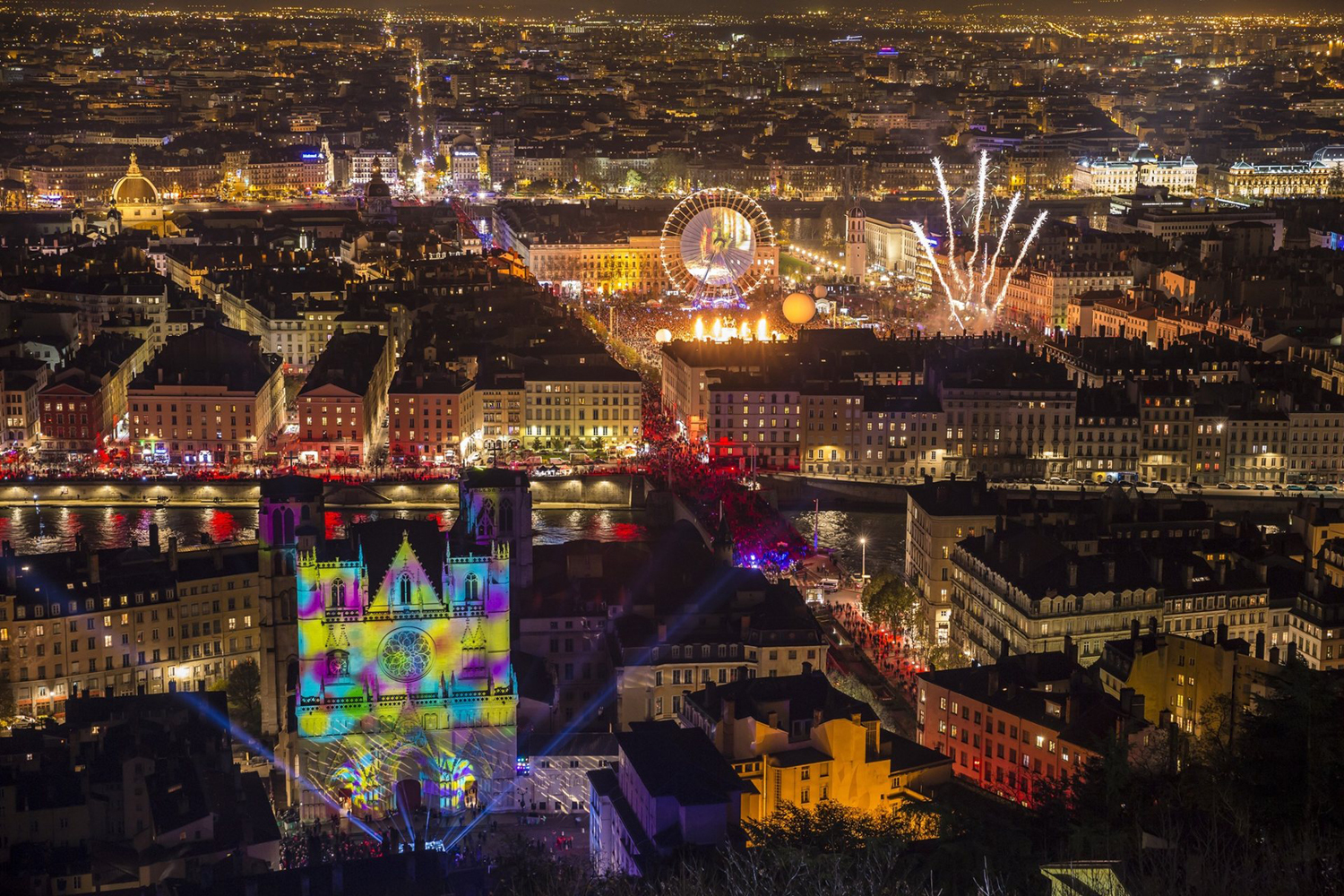 Фестиваль света Fête des Lumières в Лионе