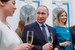 24 марта 2017 г. Президент Владимир Путин вручил премии молодым деятелям культуры. На фото художник и искусствовед Вера Лагутенкова и детский писатель Анастасия Орлова