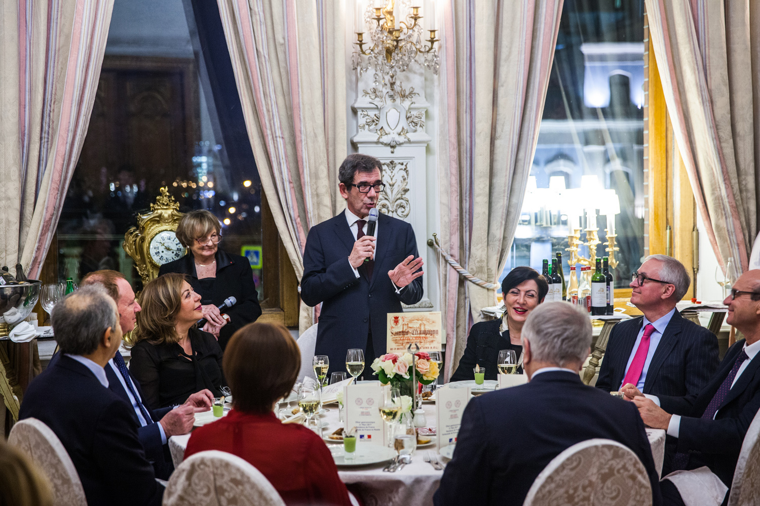 Посол Франции в России Жан-Морис Рипер открывает вечер