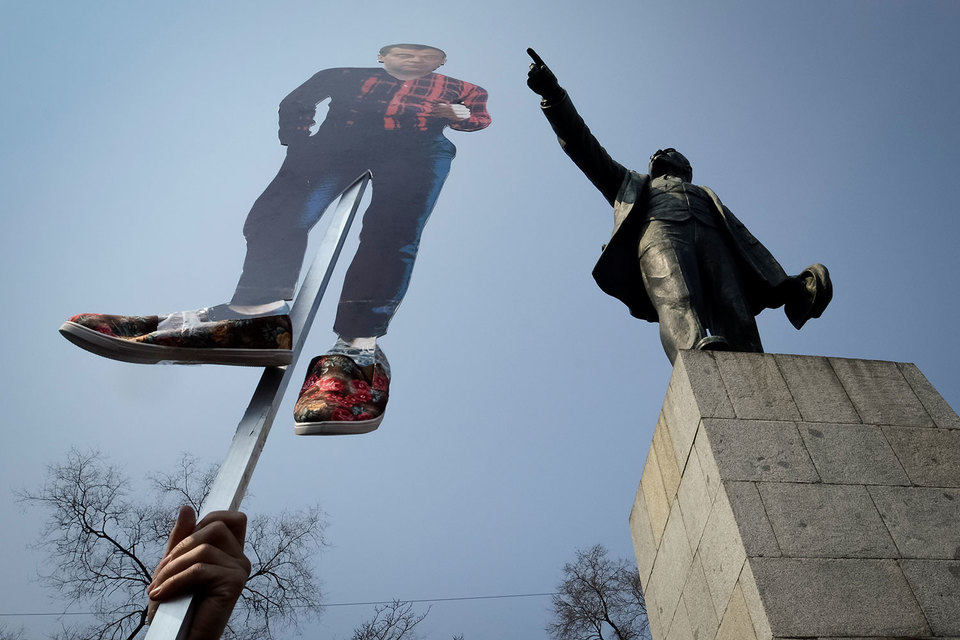 Владивосток 26 марта стал одним из лидеров по количеству протестующих