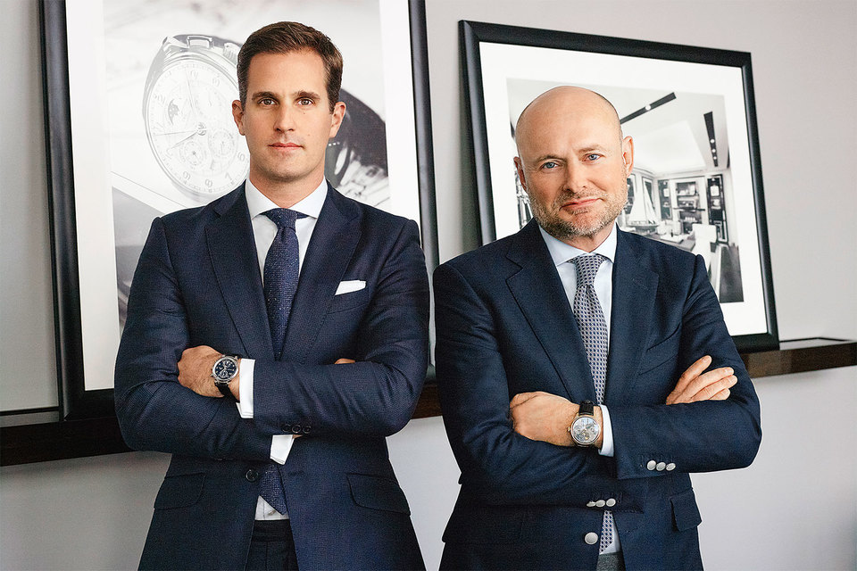 Новый гендиректор IWC Кристофер Грейнджер (слева) и новый согендиректор Richemont Group Жорж Керн