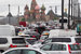 Загруженность шоссе и улиц Москвы впервые в мае выросла до 9-10 баллов. На фото Москворецкий мост, середина дня 25 мая