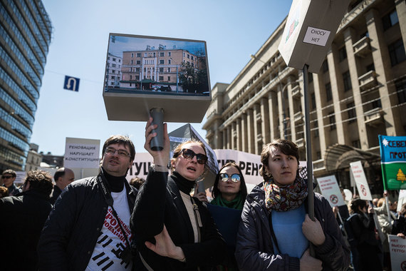 Участники митингов против реновации считают, что их домам нужна реконструкция, а не снос