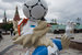 Перед Кубком конфедераций Москву украсили флагами с символикой FIFA, а также установили фигуры талисмана кубка и будущего чемпионата мира по футбола - волка Забиваки