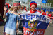 Российские болельщики перед матчем
