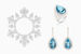 Коллекция Hiver Impérial, созданная креативным директором Boucheron Клэр Шуан, посвящена русской зиме. Поэтому большинство украшений выполнены в характерной цветовой гамме - оттенках белого, синего и голубого. Часть украшений напоминает снежинки, льдинки, иней или выполнена в форме северных животных. На фото: колье-трансформер Flocon Impérial с горным хрусталем и бриллиантами, кольцо и серьги Baikal из белого золота с искусственно выращенным жемчугом и бриллиантами, а также аквамаринами «Санта-Мария» грушевидной огранки