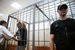 Адвокат Дмитрий Харитонов и режиссер Кирилл Серебренников (слева направо) перед рассмотрением ходатайства об избрании меры пресечения в Басманном суде