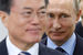Президент Республики Кореи и президент России Владимир Путин во время встречи на форуме