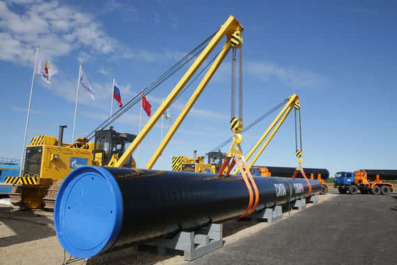 «Газпром» начал строительство газопровода в 2014 г.