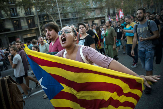 В Каталонии началась всеобщая забастовка