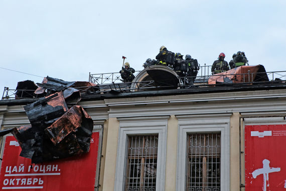 В Москве горело здание Пушкинского музея
