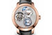 Главное украшение часов Planetarium Tri-axial Girard-Perregaux - расписанный вручную вращающийся глобус. Рисунок на миниатюрном земном шаре (изготовленном из титана) - карта XVII-XVIII вв. Корпус из розового стали, стоимость - 273 100 франков