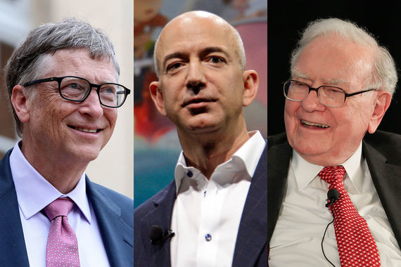 Один из основателей Microsoft – Билл Гейтс, основатель Amazon Джефф Безос и инвестор Уоррен Баффетт