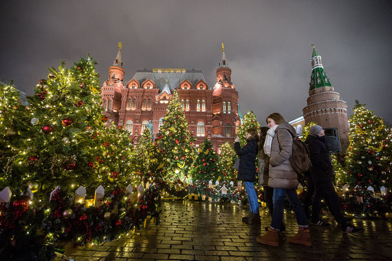 Как украсили Москву к Новому году