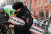 Колонну сопровождали полиция и волонтеры