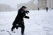 Снег не часто выпадает в Риме. В прошлый раз это случилось в феврале 2012 г. На фото – площадь Святого Петра в Ватикане