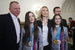 Олимпийская чемпионка по фигурному катанию Алина Загитова, серебряный призер по фигурному катанию Евгения Медведева с тренером