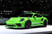 Porsche 911 GT3 RS - самая мощная версия основной модели немецкой марки с атмосферным двигателем, пригодная для кольцевых гонок и допущенная к эксплуатации на дорогах общего пользования. 520-сильный оппозитник раскручивается до 9000 об./мин., разгон до 100 км/ч - за 3,2 с, максимальная скорость - 312 км/ч