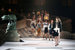Показ Louis Vuitton вновь проходил в Лувре, в коллекции осень/зима 2018 креативный диреткор марки Николя Гескьер соединил элементы исторического костюма (например, использовал характерный крой сюртуков XIX в.) и достижений технического прогресса (как напоминающие микросхемы рисунки на сумках)