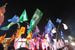 Участники митинга-концерта «Россия. Севастополь. Крым» на Манежной площади