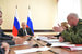 После осмотра здания Путин отправился на совещание, посвященное ликвидации последствий пожара