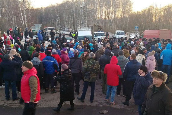В Коломне прошли задержания протестующих против свалки