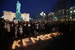 Акция в память о погибших при пожаре в кемеровском торговом центре «Зимняя вишня» на Пушкинской площади