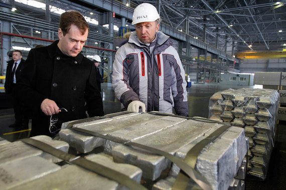 Дмитрий Медведев и Олег Дерипаска