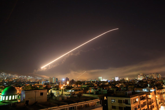 Первые фото Дамаска после объявления о ракетных ударах США