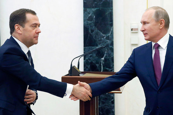 Кандидатов в состав нового правительства Путину представил премьер-министр Дмитрий Медведев