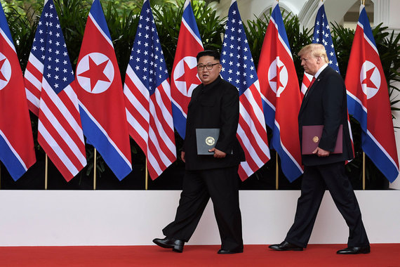 В отличие от прошедшего ранее саммита G7 американо-северокорейская встреча завершилась подписанием декларации