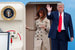 Дональд Трамп прилетел в Брюссель накануне саммита (на фото вместе с Меланией Трамп). По сообщению местной газеты Le Soir, в аэропорту президента США встретил только представитель бельгийского МИДа – король Филипп, премьер-министр Шарль Мишель и министр иностранных дел Дидье Рейндерс в это время смотрели матч Бельгия – Франция
