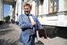 Президент «Алросы» Сергей Иванов у здания РСПП