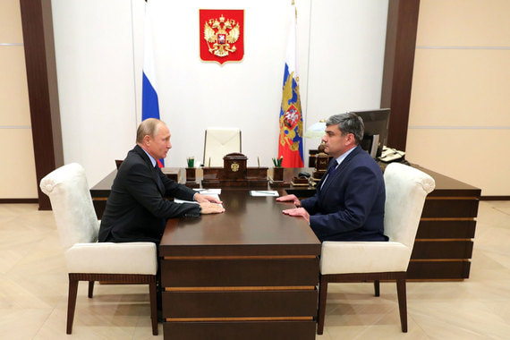 Путин провел встречу с Казбеком Коковым, новым врио губернатора Кабардино-Балкарии