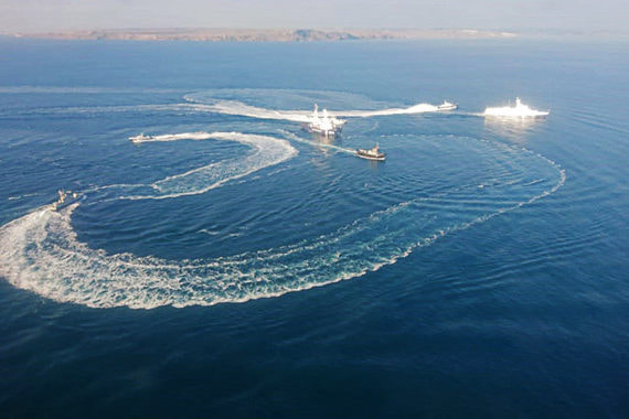 Три корабля Военно-морских сил Украины были задержаны в Черном море
