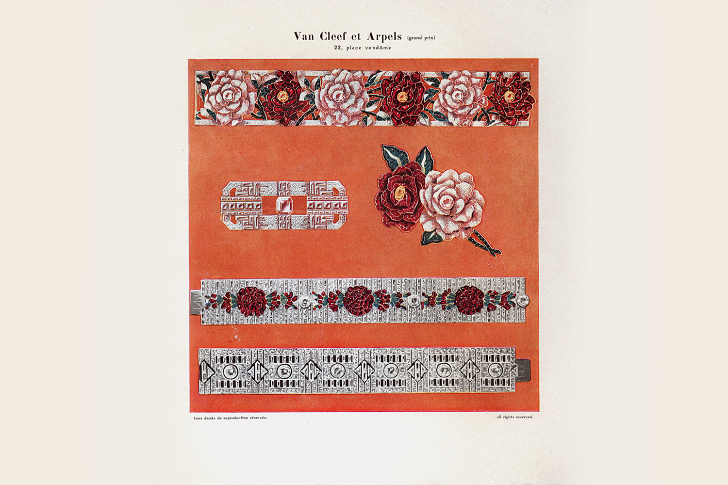 Эскиз браслета Van Cleef & Arpels