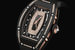 Richard Mille известна работой с нетривиальными материалами и их необычными сочетаниями. В женских часах RM 07-01 высокопрочная, устойчивая к появлению царапин керамика (обработанная таким образом, чтобы покрытие получилось матовым) декорирована бриллиантами
