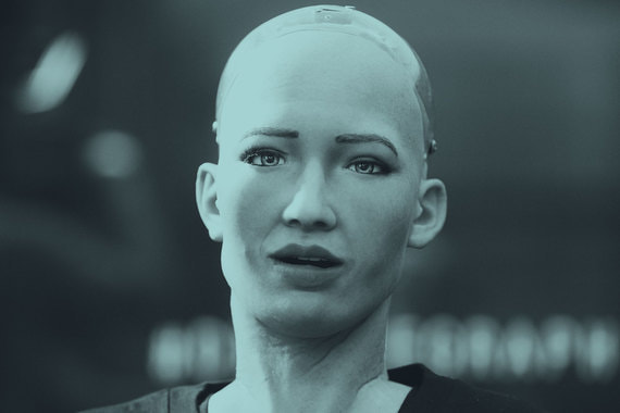 София собрана в гонконгской компании Hanson Robotics и не принимает решений о судьбе человека, даже если он заемщик, а служит моделью, демонстрирующей возможности робототехники