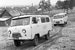 В 1965 г. УАЗ-450 сменили на модернизированную модель УАЗ-452. На фото: санитарный автомобиль УАЗ-452Г Ульяновского автозавода на ходовых испытаниях в сельской местности