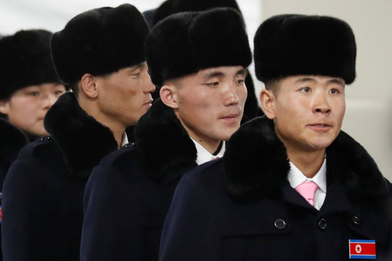Спортсмены из Северной Кореи прибыли на Олимпиаду