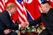 Президент США Дональд Трамп и лидер КНДР Ким Чен Ын встретились в Ханое для проведения двухдневнего саммита, передает CNN. Встреча проходит в старейшей в столице Вьетнама гостинице Sofitel Legend Metropole