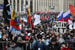По данным проекта «Белый счетчик», к 15.30 мск через рамки металлоискателей на территорию проведения митинга прошли 15 200 человек. Отмечается, что за рамками еще оставались люди