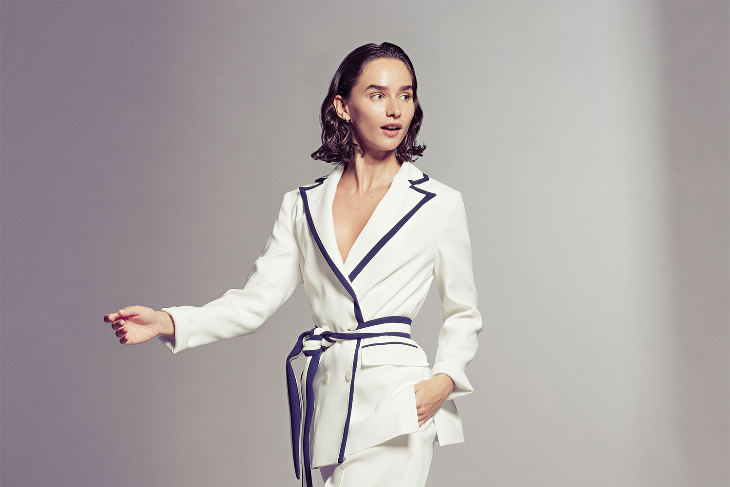 Образ из женской коллекции одежды Kiton весна-лето 2019