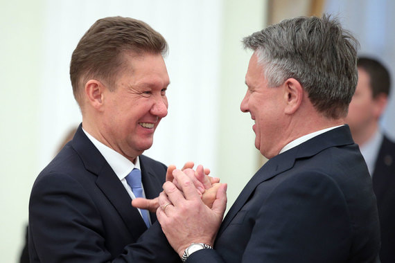Еще недавно ничто не предвещало возможного разрыва «Газпрома» и Shell (на фото руководители компаний Алексей Миллер и Бен ван Берден)