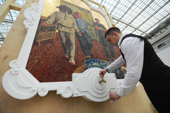 Работа Константина Звездочетова «Артисты – метростроевцам»