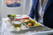 Казахская Air Astana заняла пятое место. Пассажиры хвалят авиакомпанию за наборы конфет, разнообразие напитков, большие порции и вкусные блюда, а также радуются тому, что на борту предлагают алкоголь